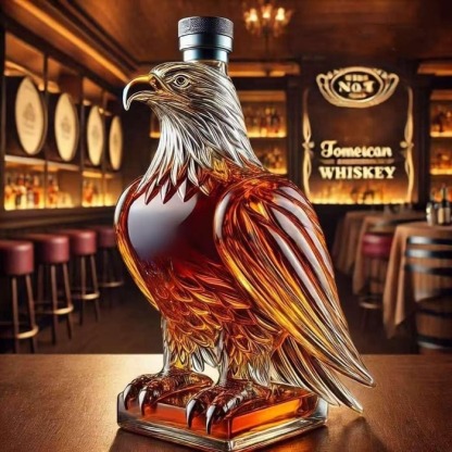 Eagle Whiskey Bottle-Storyflask