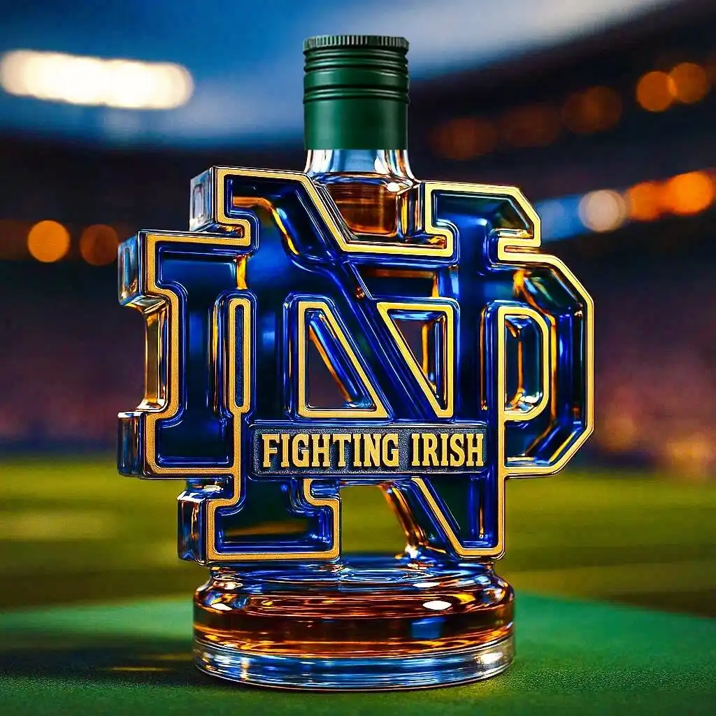 Notre Dame Fighting Irish Whiskey bottle-Storyflask