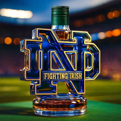 Notre Dame Fighting Irish Whiskey bottle-Storyflask