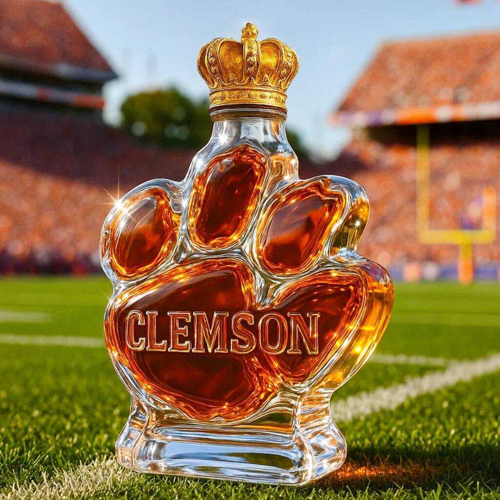 Clemson Tigers Whiskey Bottle-Storyflask