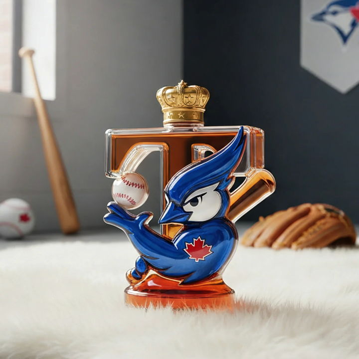 Toronto Blue Jays Baseball Whiskey Bottle - A Tribute to The Spirit of Championship Glory