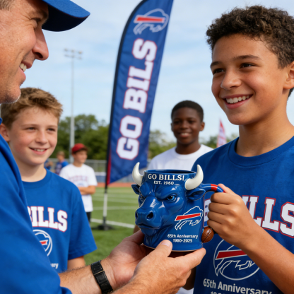 Buffalo Bills 65th Anniversary Ceramic Mug - A Unique Combination of Function and Fandom