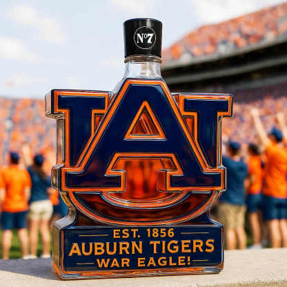 Auburn Tigers Limited Edition Whiskey Bottle-Storyflask