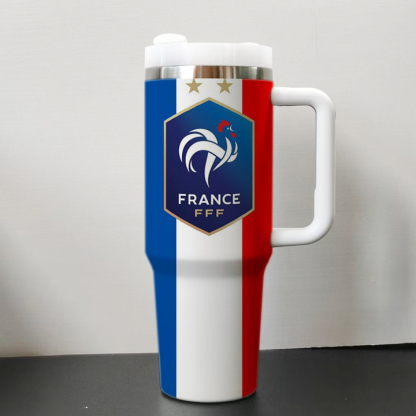 2026 FIFA World Cup Tumbler W/Handle - 40oz Premium Stainless Steel Insulated Double Mug