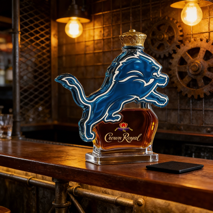 Detroit Lions Custom Whiskey Bottle - Combining Sporty Spirit with the Elegance of Whisky