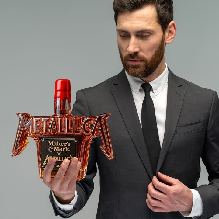 Metallica 44 Years Of Rock Crown Royal Whiskey Bottle-Storyflask