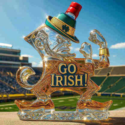 Notre Dame Fighting Irish Whiskey bottle-Storyflask