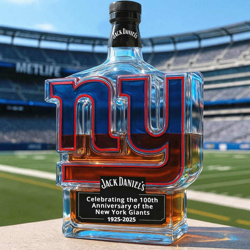 New York Giants 100th Anniversary Whisky Collector's Edition Bottle-Storyflask