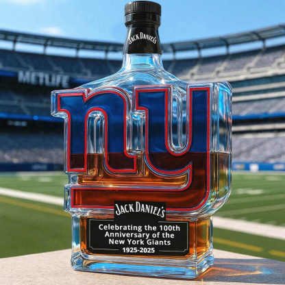 New York Giants 100th Anniversary Whisky Collector's Edition Bottle-Storyflask