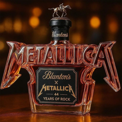 Metallica 44 Years Of Rock Crown Royal Whiskey Bottle-Storyflask