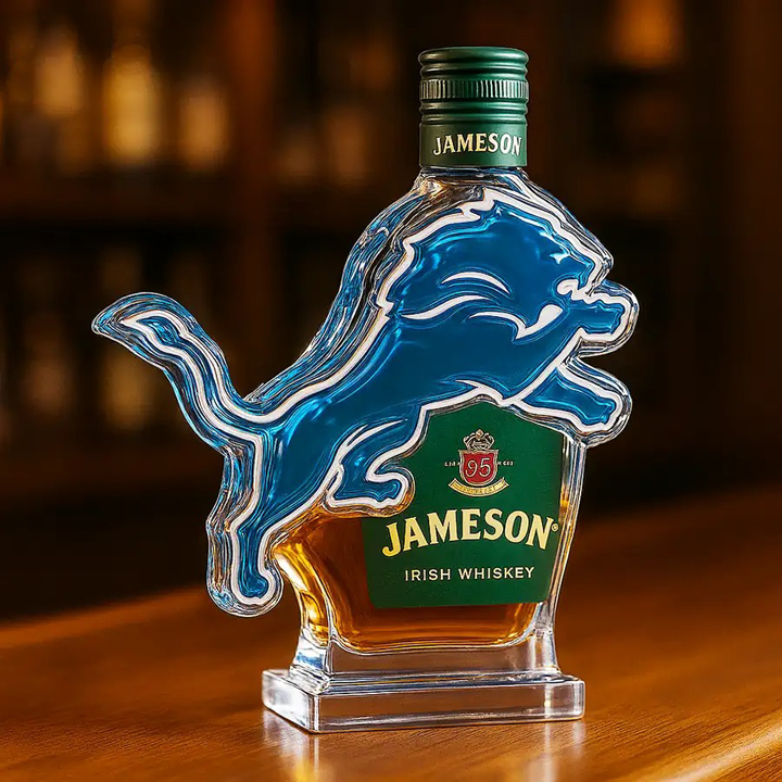 Detroit Lions Custom Whiskey Bottle - Combining Sporty Spirit with the Elegance of Whisky