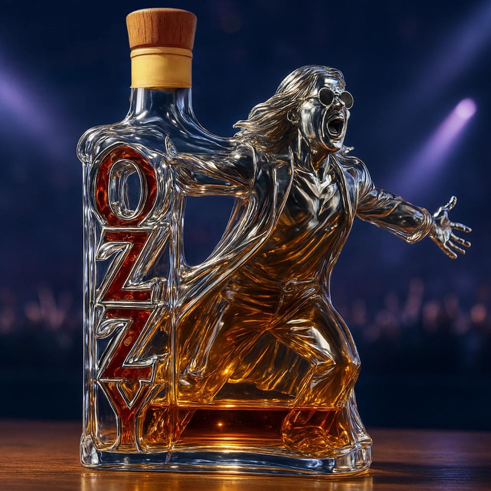2025 🕯️Ozzy Osbourne Final Tour Memorial Whiskey Bottle-Storyflask