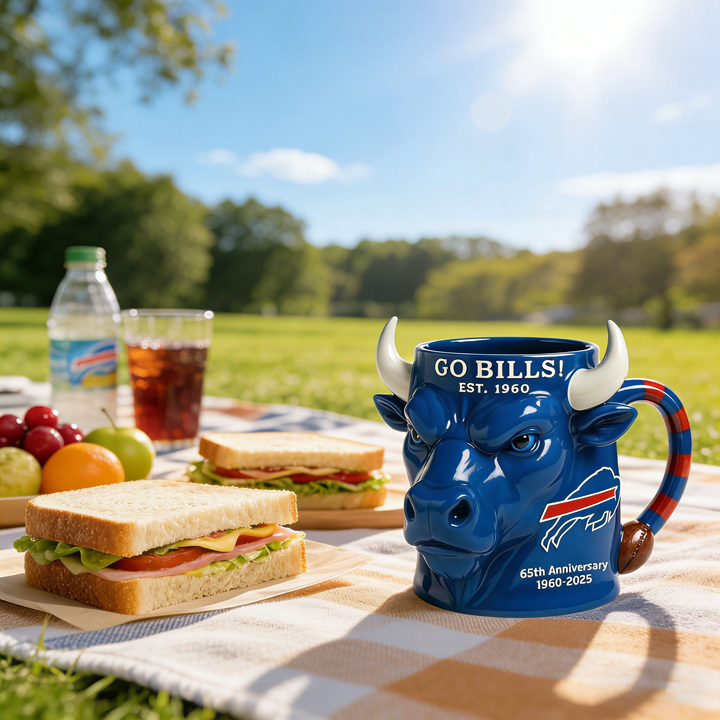 Buffalo Bills 65th Anniversary Ceramic Mug - A Unique Combination of Function and Fandom