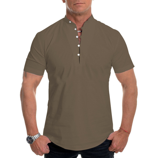 Férfi könnyű, hétköznapi rövid ujjú póló