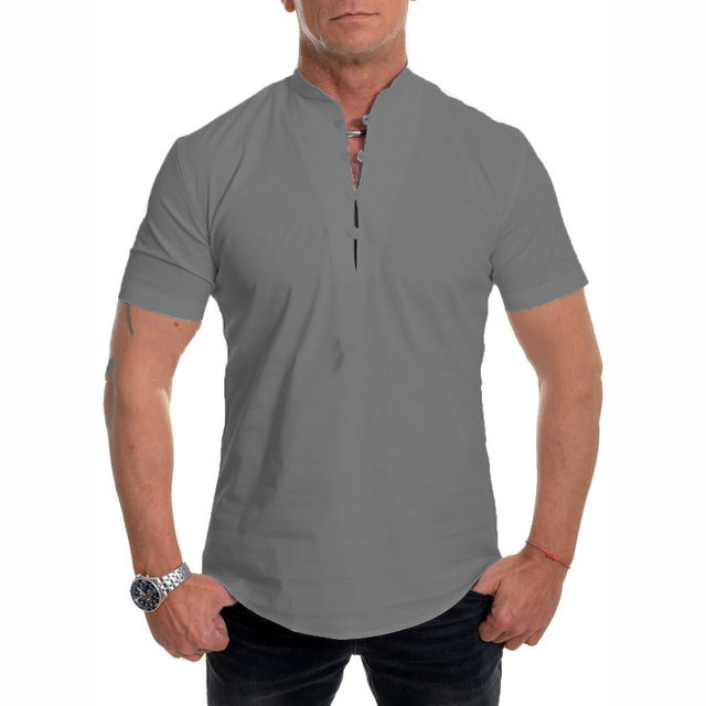 Férfi könnyű, hétköznapi rövid ujjú póló