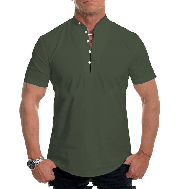 Férfi könnyű, hétköznapi rövid ujjú póló