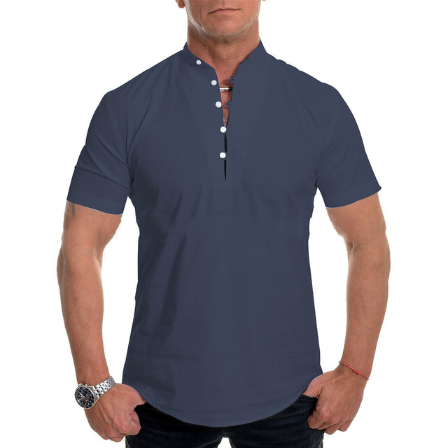 Férfi könnyű, hétköznapi rövid ujjú póló