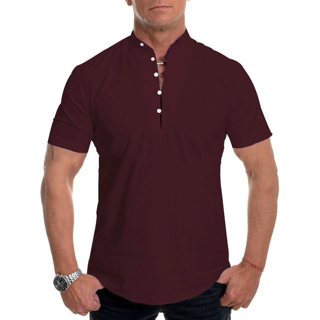 Férfi könnyű, hétköznapi rövid ujjú póló