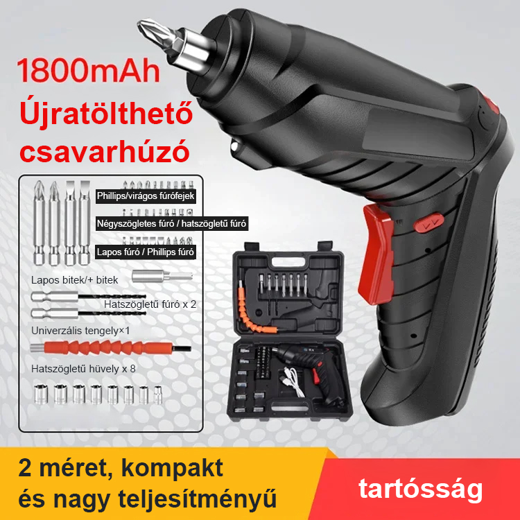 Újratölthető csavarhúzó