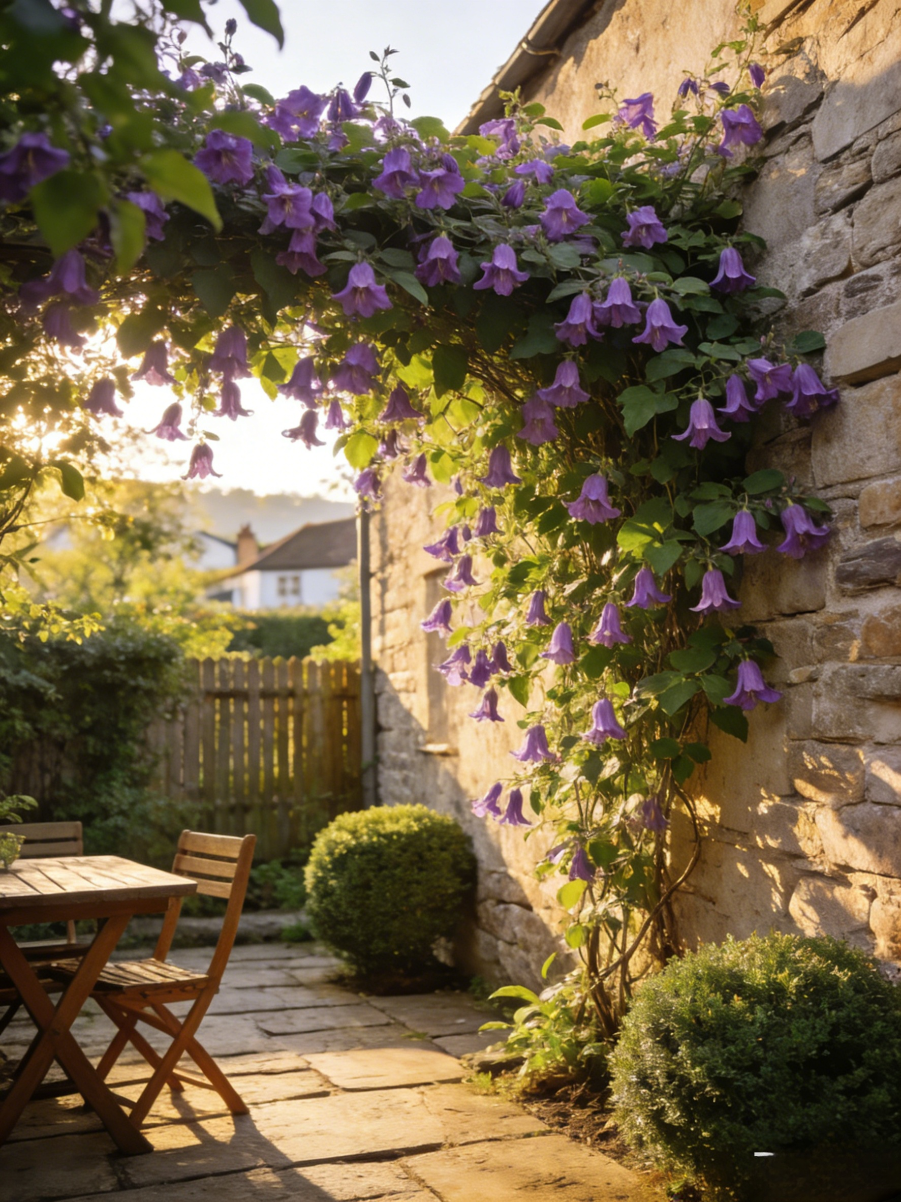 Több ezer virágot hozó fokhagymaillatú lila harangláb kúszónövény magok.