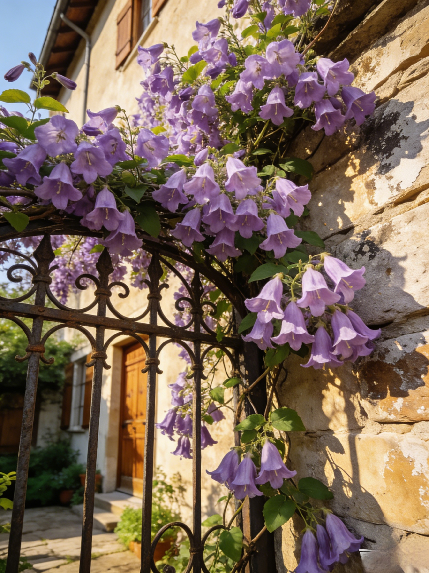 Több ezer virágot hozó fokhagymaillatú lila harangláb kúszónövény magok.
