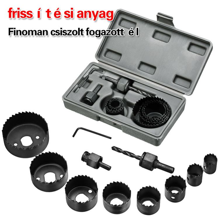 Német öntvény 11 részes lyukasztó készlet