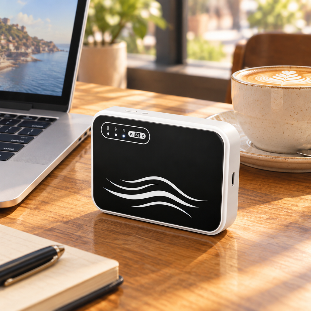 Przenośny router WiFi bez karty SIM – mobilny hotspot ze stabilnym sygnałem w podróży i bez martwych stref