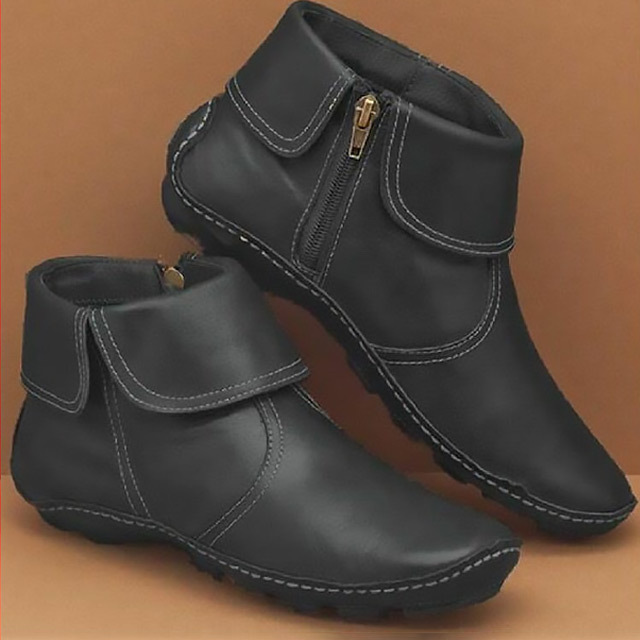 kerek orrú bőr martin csizma