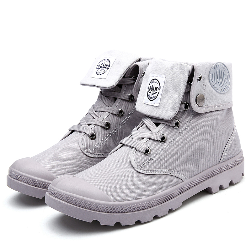 Unisex magas szárú vászon bakancs