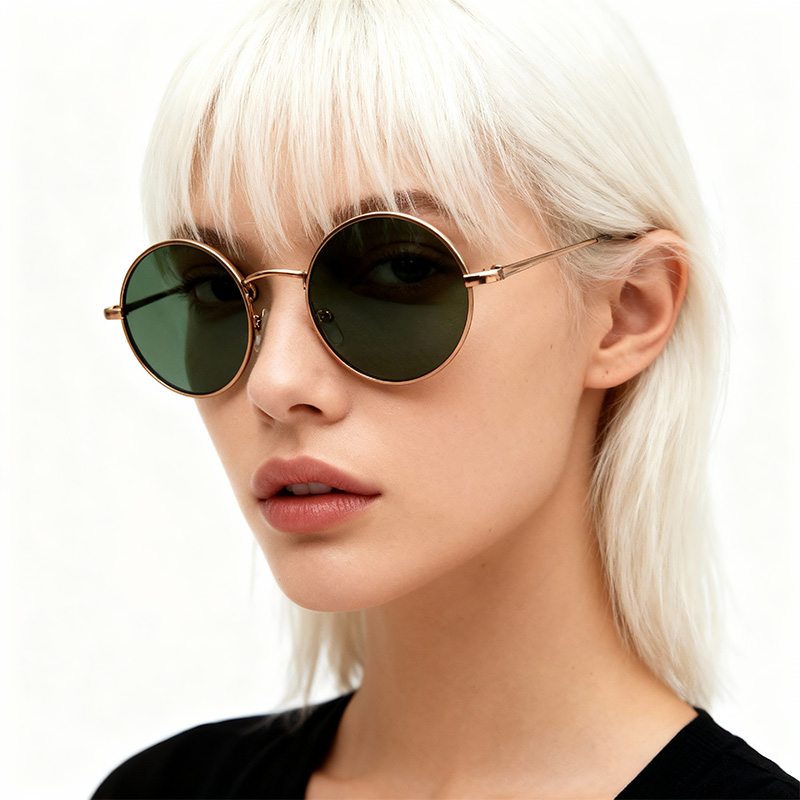 Retro round sunglasses