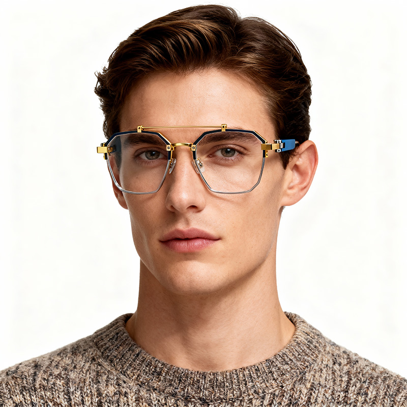 Industrial structural aesthetic glasses