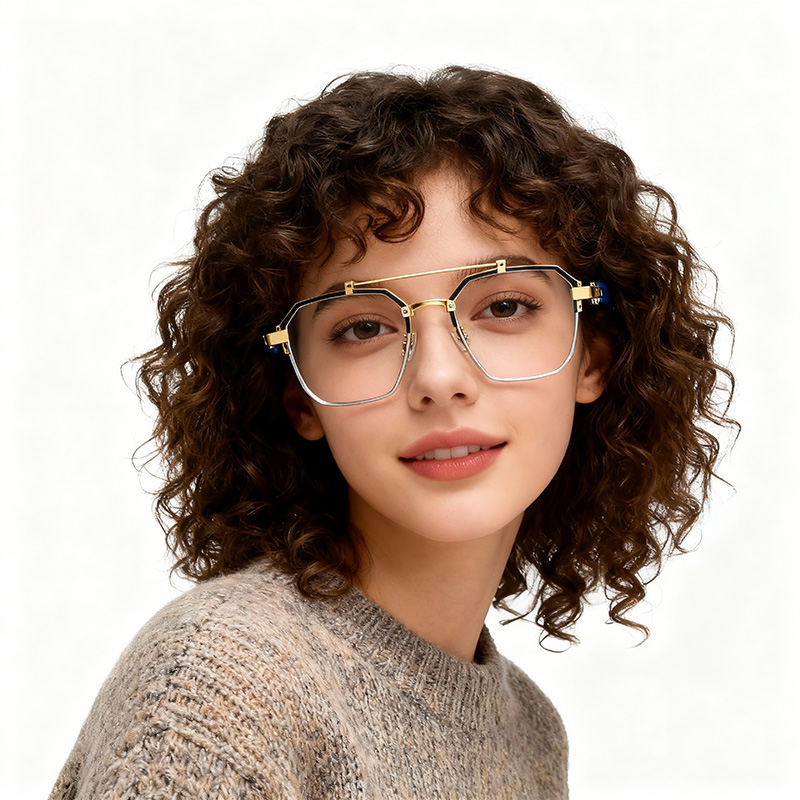 Industrial structural aesthetic glasses