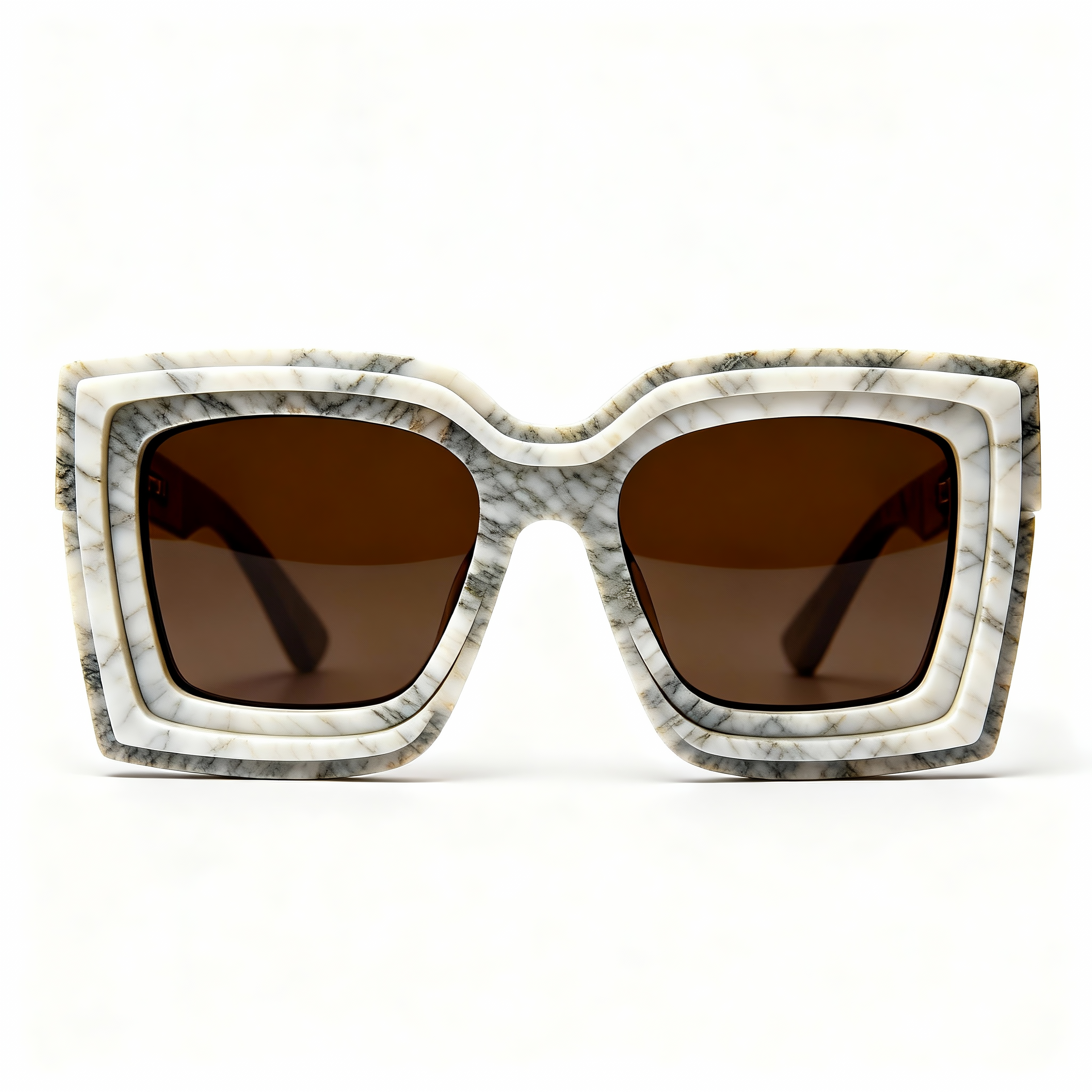 Natural stone patterned sunglasses