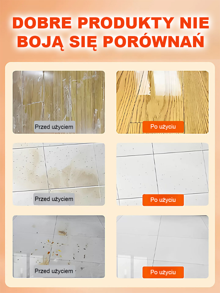 Lśniące jak nowe, bez smug: szybkoschnący, antybakteryjny środek do czyszczenia podłóg.