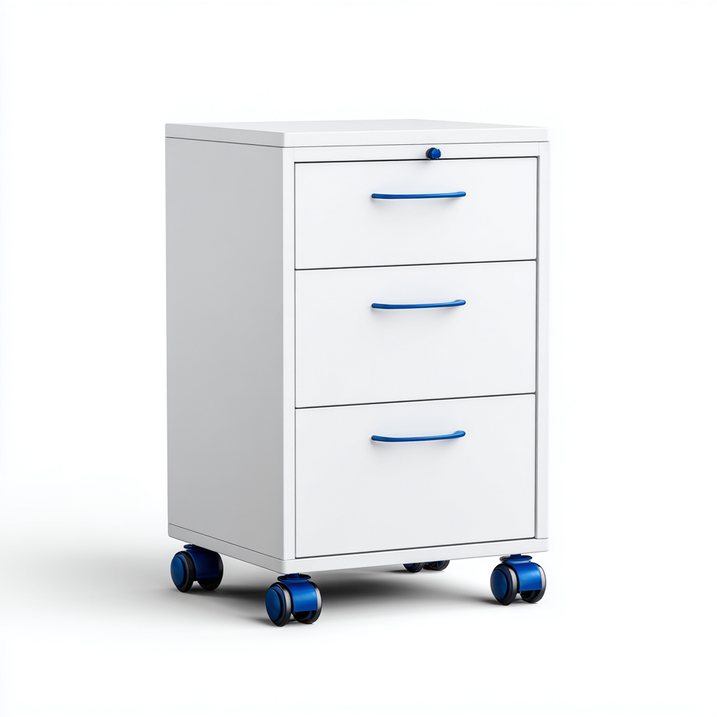 Classeur Métal 40x45x65 cm - Blanc - Style moderne-Quietixe