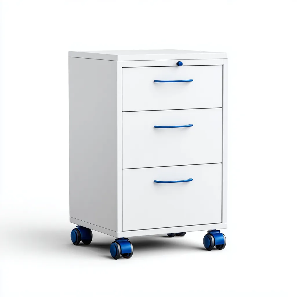 Classeur Métal 40x45x65 cm - Blanc - Style moderne-Quietixe