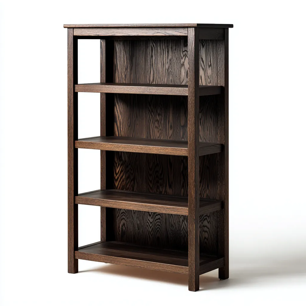 Bibliothèque Bois 80x30x120 cm - Brun - Design classique-Quietixe