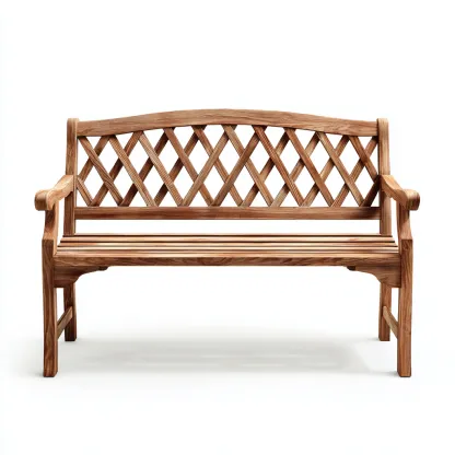 Banc de jardin bois 125x55x90 cm - brun - design classique-Quietixe