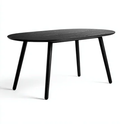 Table basse Bois 110x60x72 cm - Noir - Style moderne-Quietixe
