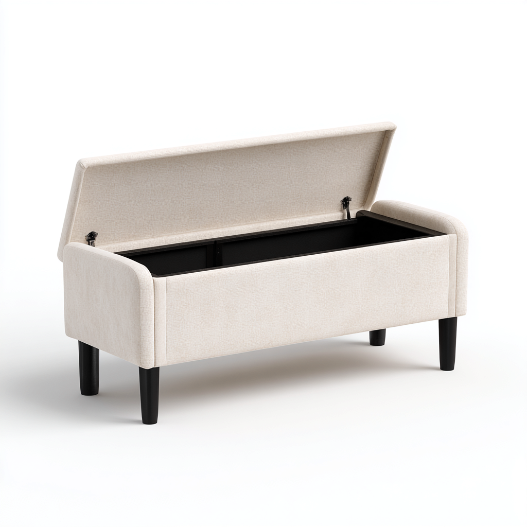 Meuble à chaussures tissu 100x40x55 cm - beige - design moderne-Quietixe