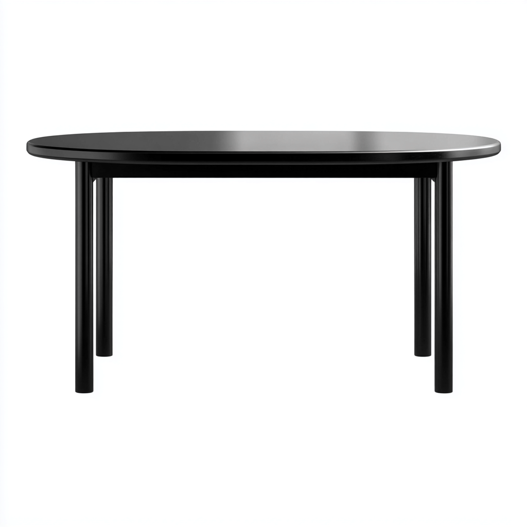 Table basse Métal 110x60x45 cm - Noir - Style moderne-Quietixe