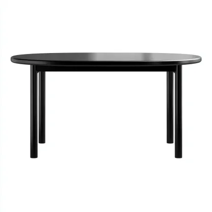 Table basse Métal 110x60x45 cm - Noir - Style moderne-Quietixe