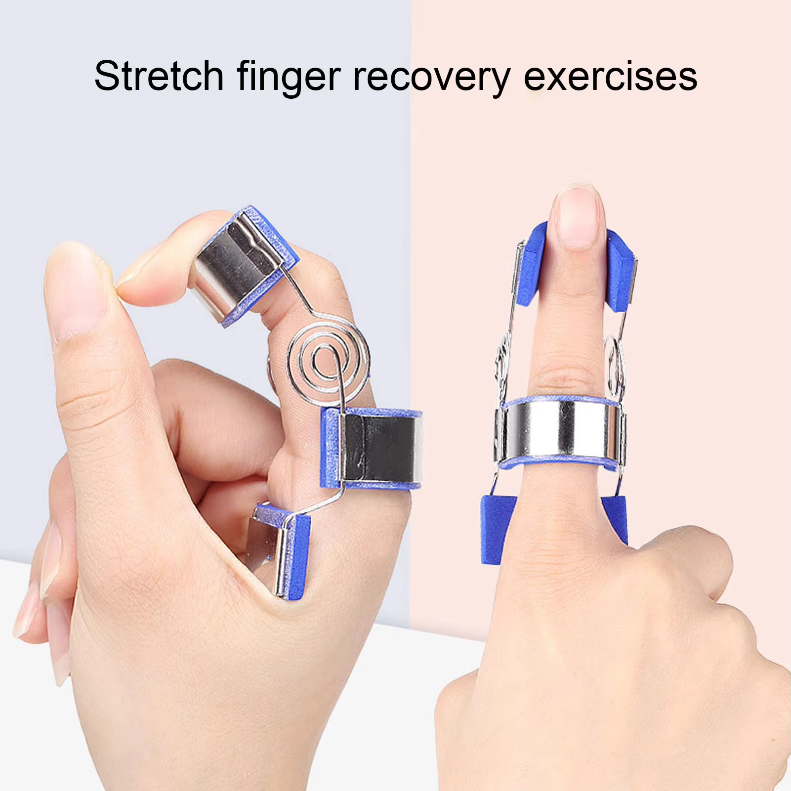 Spring Finger Splint Rehabilitation Straighten Training Easily Wear Adjustment Extension Assist for Finger Sprain