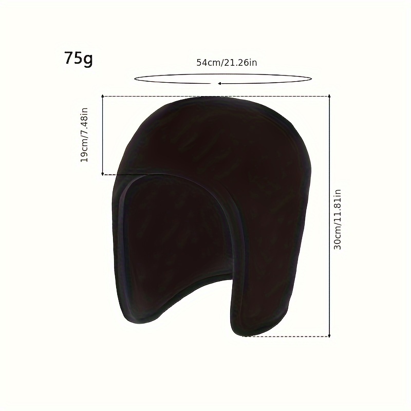 1pc Winter Double-Layer Fleece Hat for Seniors - Outdoor Cycling Warm Ear Covers, Cold Protection, Washable, Unisex Thick Design for Warmth And Wind Resistance