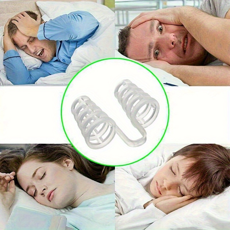 12 PCS Battery-Free Anti-Snore Nose Clip - Sleep Apnea & Snoring Aid, Nasal Dilator for Home Use, No Power Needed, Easy to Use, No Battery Included, Sleep Apnea Device, Snoring Device, Snoring Aid