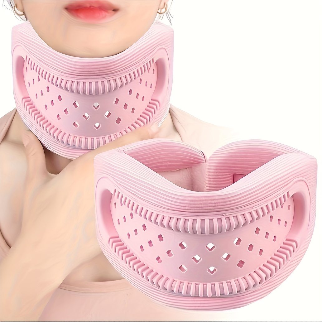 Breathable Neck Support Brace - Anti-Slouch Travel & Office Neck Collar for Men & Women,Elderly