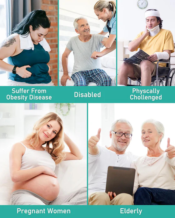 Extended Reach Butt Wiper Set - includes 2 Toilet Aids for Wiping Tool and Butt Cleaner Bath Brush Long Handle - Bottom Buddy Wiping Aid for Disabled,Elderly,Pregnant