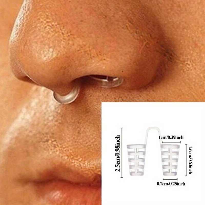 12 PCS Battery-Free Anti-Snore Nose Clip - Sleep Apnea & Snoring Aid, Nasal Dilator for Home Use, No Power Needed, Easy to Use, No Battery Included, Sleep Apnea Device, Snoring Device, Snoring Aid