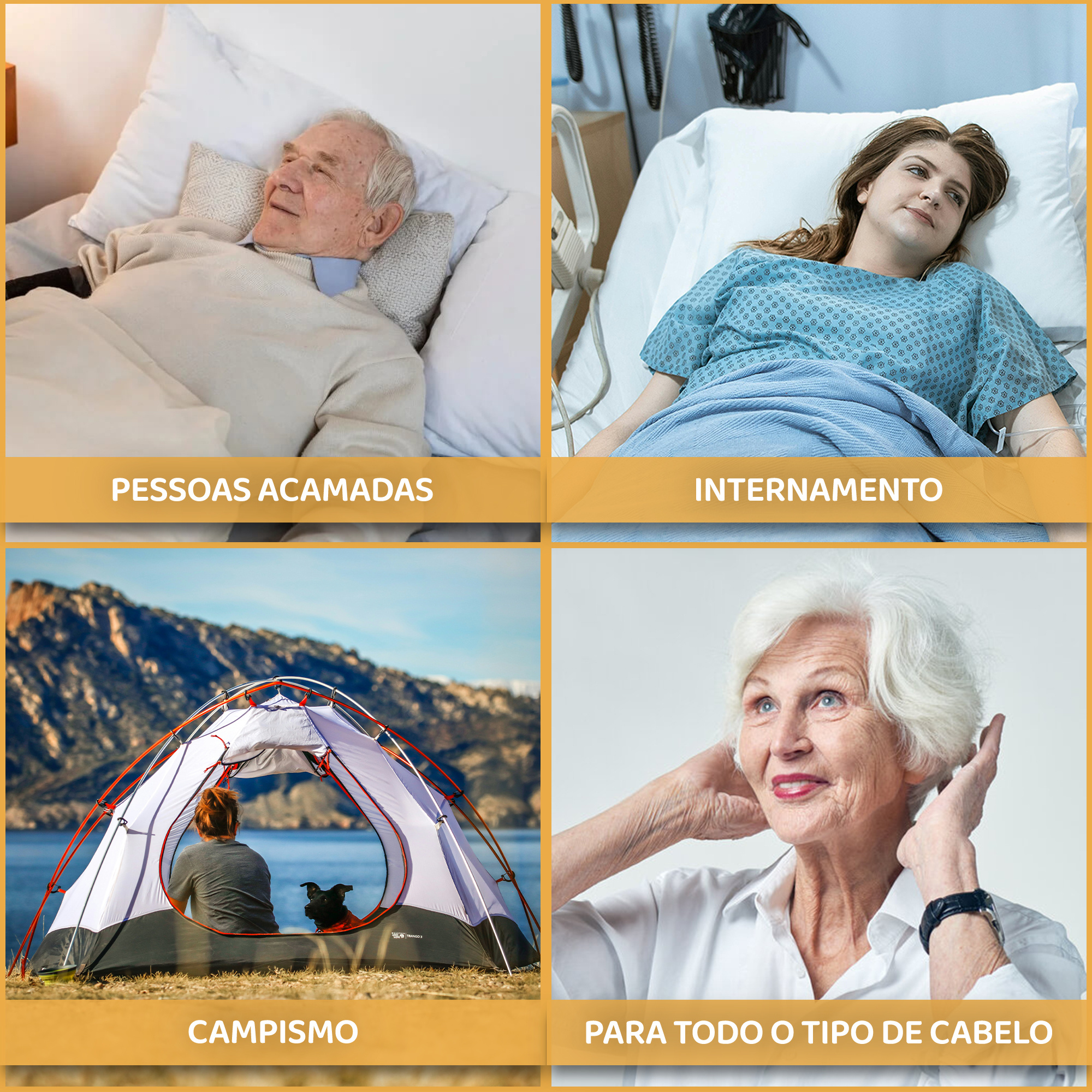 Hair Washing Cap Without Running Water with Shampoo | Quick Hygiene | Ideal for The Elderly, Bedridden Patients, Post-Surgery And Travel | 6-Unit Pack