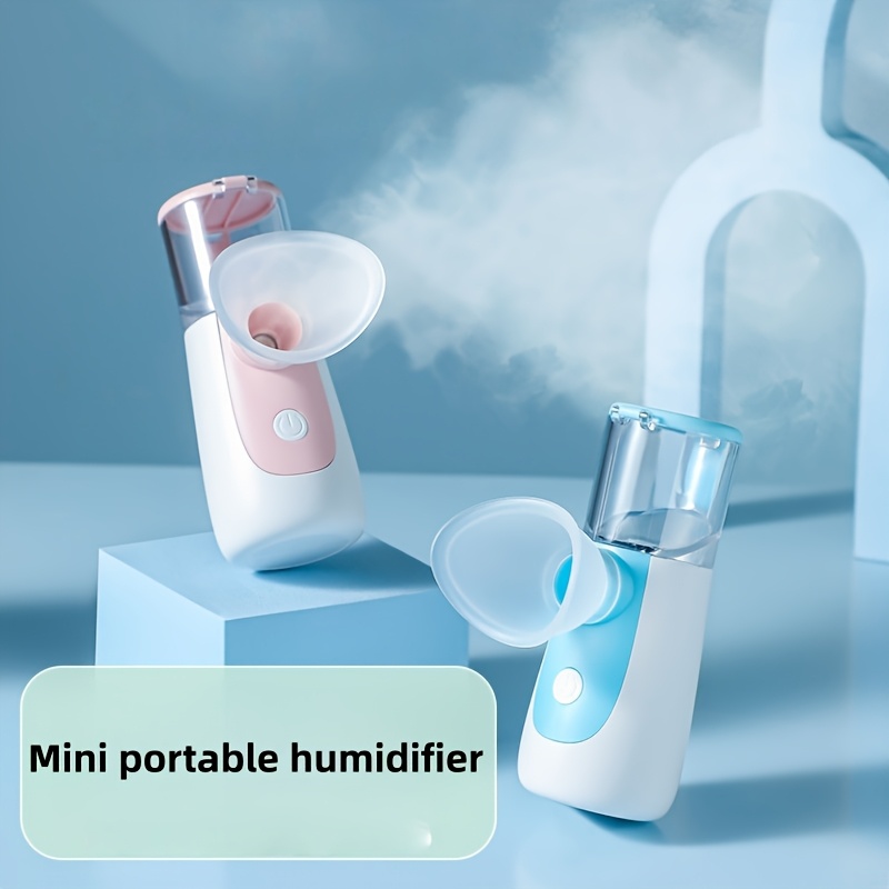 1pc Portable Mini Humidifier & Aromatherapy Diffuser with Visible Water Tank, Rechargeable, Quiet Operation